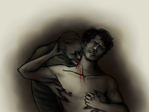 maelipie:  “it was maddeningyou kissed and licked and tasted every inchyou never neglected a single part of meensuring i feel you everywhere” x YOU PEOPLE WANTED NSFW VAMPIRE!HANNIGRAM FOR THE 666TH POST, ASK AND YOU SHALL RECEIVE ♥ 