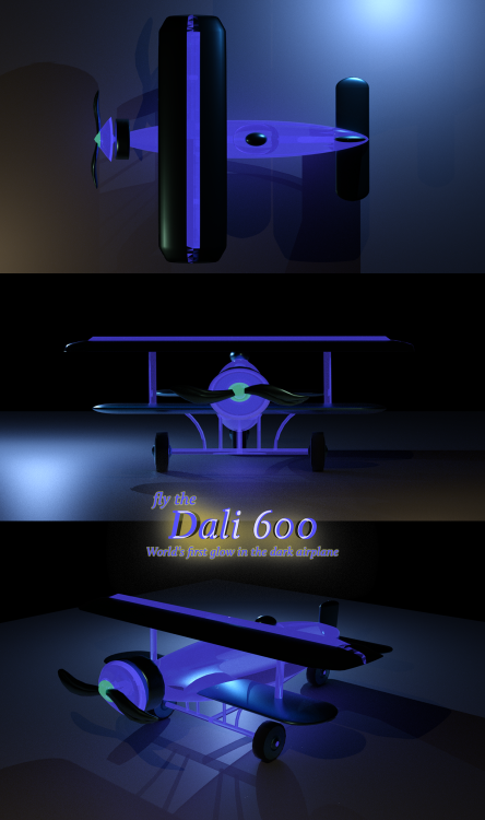 The Dali 600 - World’s first glow in the dark airplane