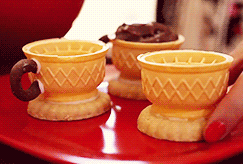XXX thecakebar:  making cups out of ice cream photo