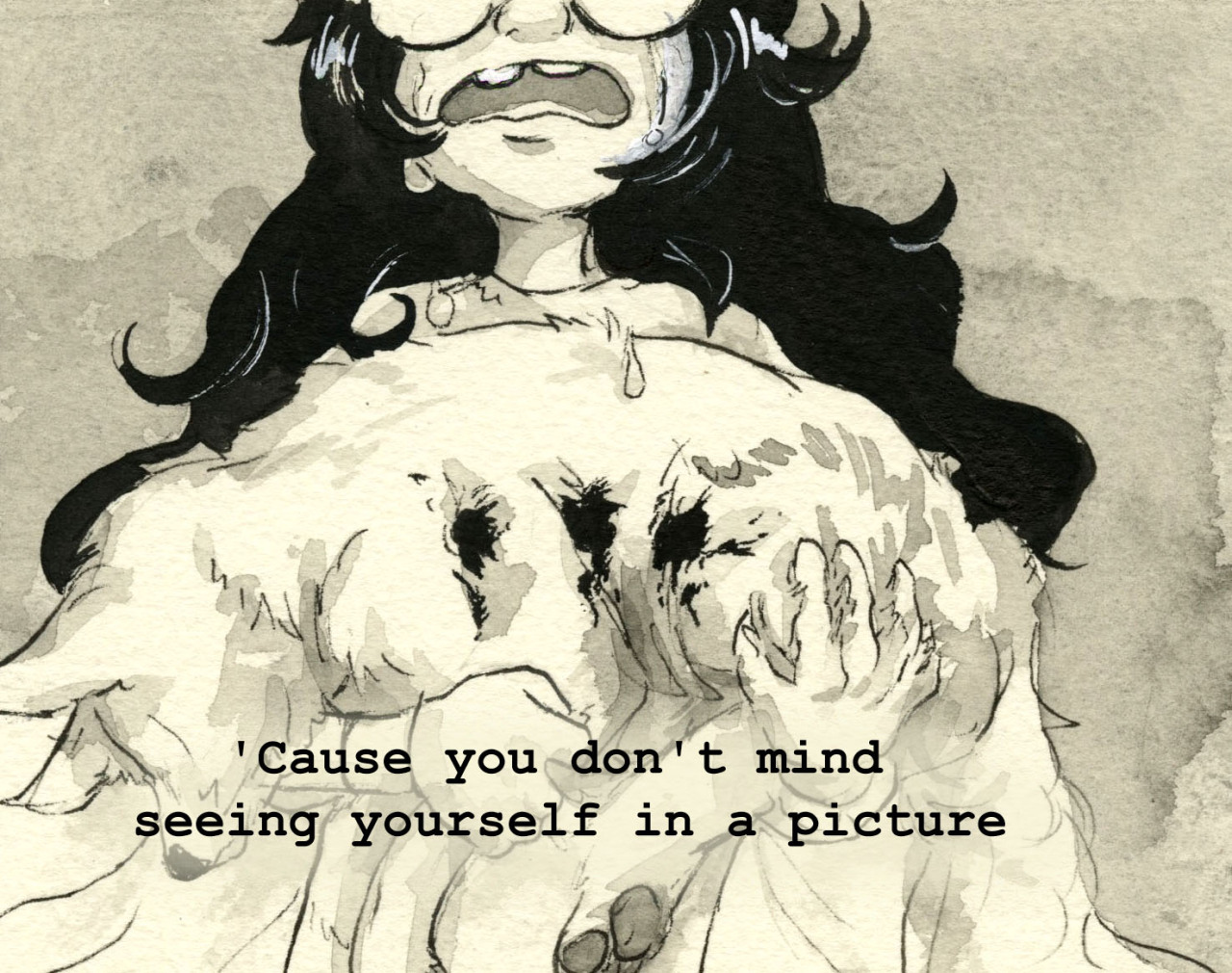 orangelemonart:  Mistaken For Strangers- The National Companion to this piece from three years ago Sorry this couldn’t be done as an audio post, tumblr said lyricstucks have no rights.  