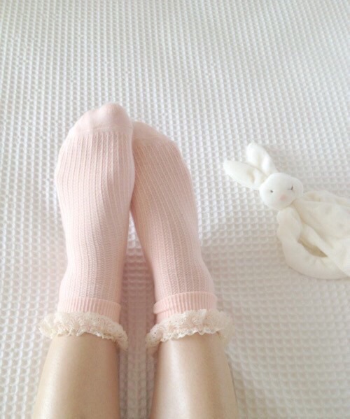cottoncandygolden-blog: Frilly cotton candy colored socks