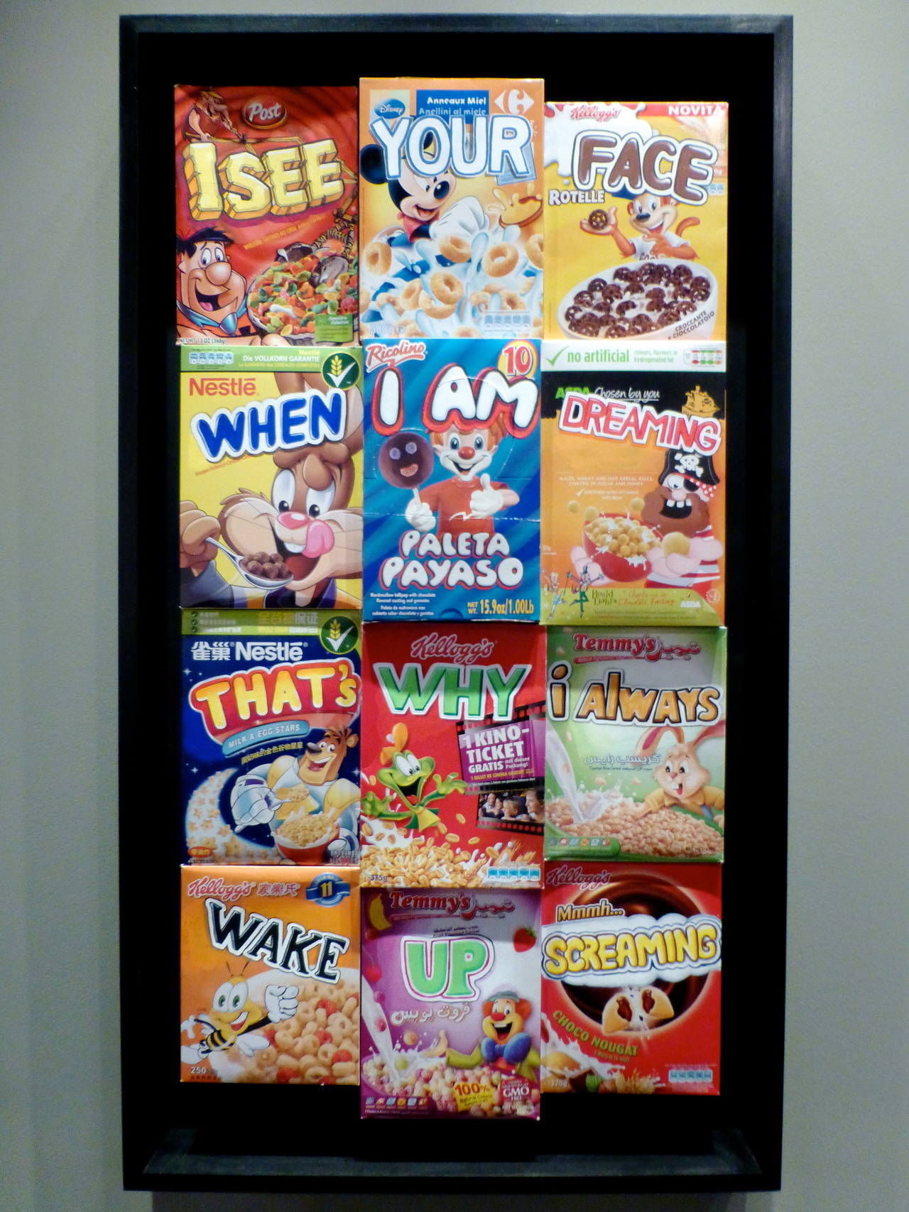 instagrim:  this is such an abstract monolith I can’t stop laughing, why cereal