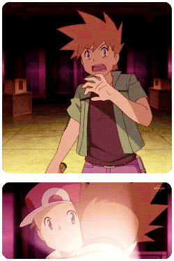 catiacchi:  Red &amp; Green in Pokemon Origins 