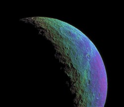 spaceplasma:  Intense Color on Rhea These
