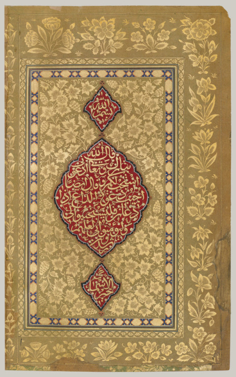 thevintagearab: This prayer book reflects the fusion of Indian and Iranian manuscript illumination i