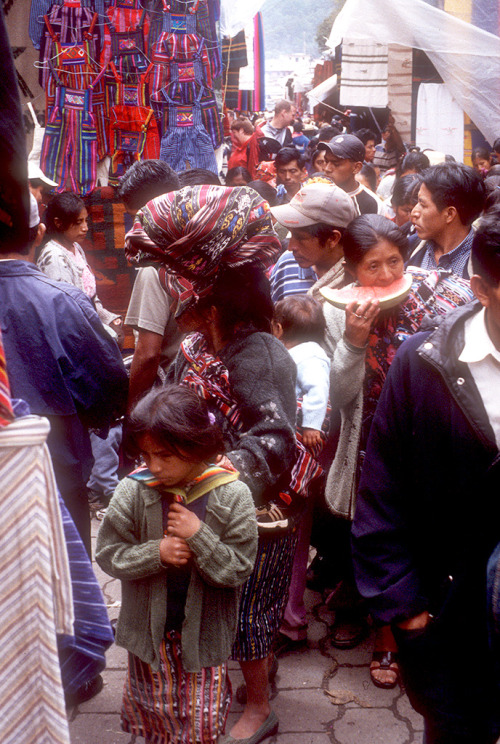 Market day in Chichicastenango Guatemala - Film scan from 2004