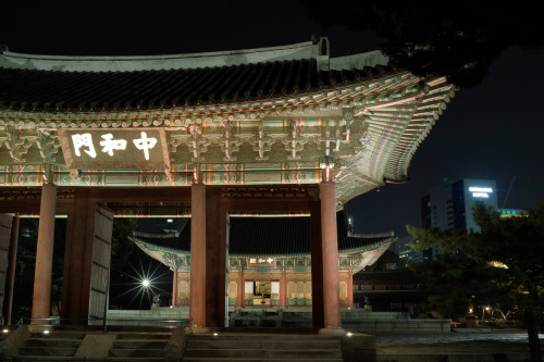 덕수궁 중화문 night view of Duksu-gung (Duksu Palace)