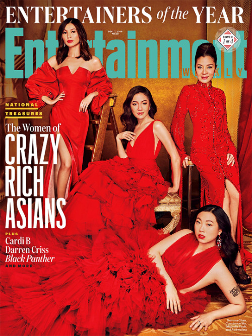 jessicahuangs:The women of Crazy Rich Asians for Entertainment Weekly’s 2018 Entertainers of the Yea