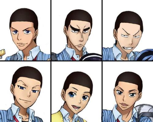 yowa-pedal:  tsukkiraffe:  I can not believe this  Ok but Manami with Fuku’s hair is 100% baby Naruto, and I’m pretty sure Fukutomi with Toudou’s hair is related to Snape…… 