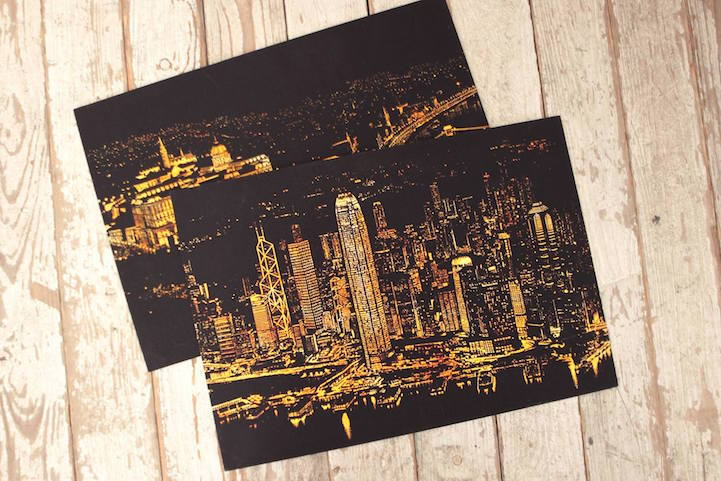 culturenlifestyle:  Cityscape Scratch Art by Lago Design Seoul-based studio Lago