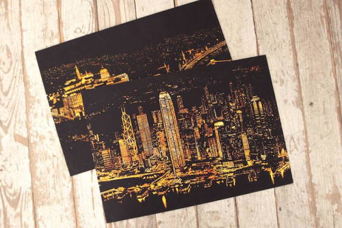 culturenlifestyle:  Cityscape Scratch Art by Lago Design Seoul-based studio Lago Design created a series of scratch-off projects, which comes in the shape of a wooden pencil kit. To create the cityscape image, one must scratch off the gray area of the