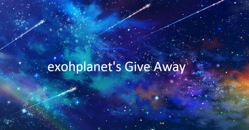 exohplanet:I’m finally hosting another giveaway! It’s been a long time!Since it was recently my birt