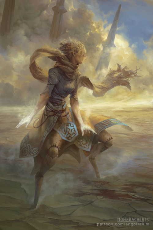 knightofleo: Peter Mohrbacher | Angelariumuriel, angel of flamerahab, angel of the deepsahaqiel