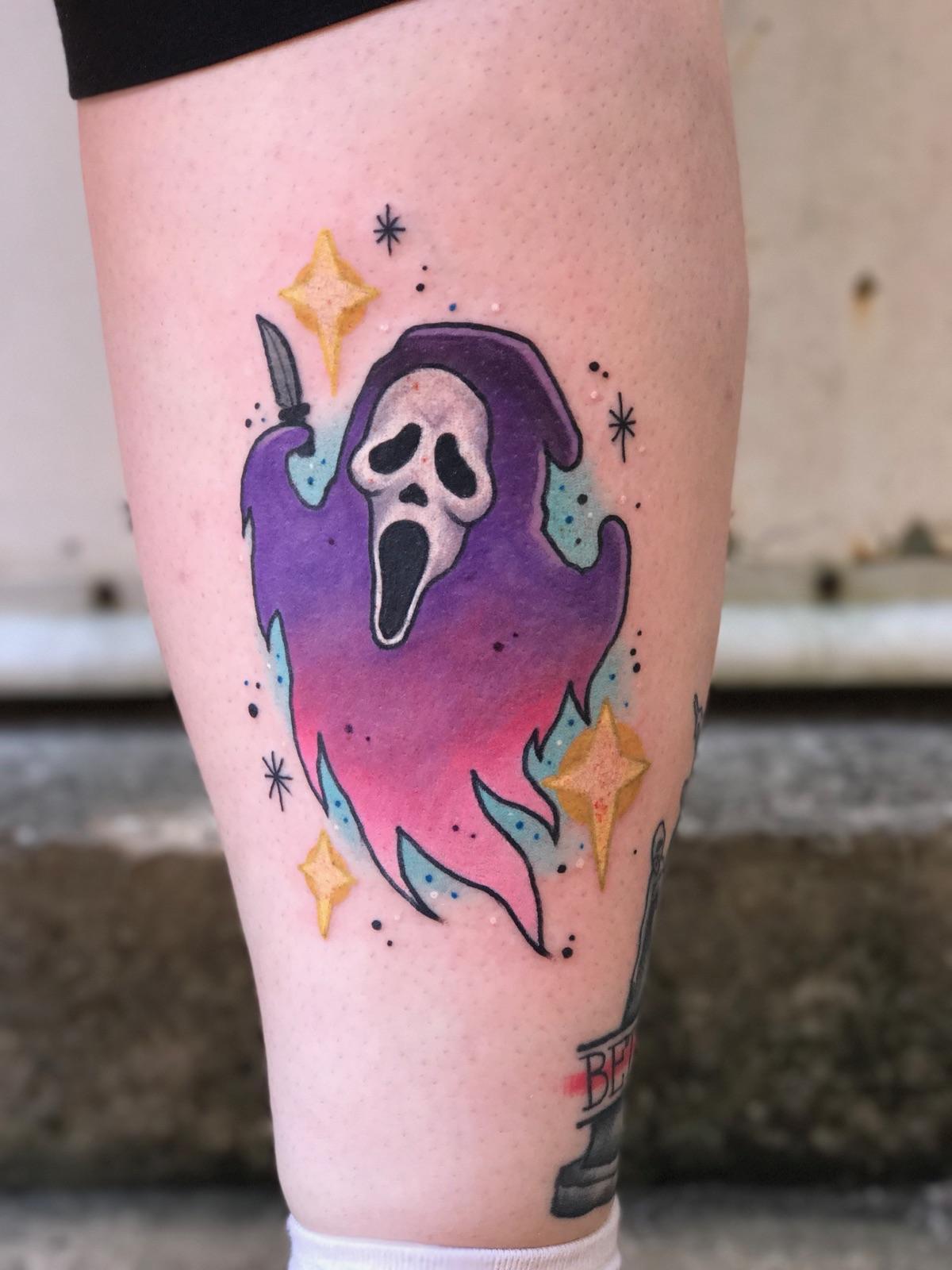 just got a ghostface tattoo  rScream