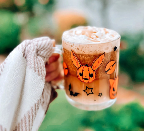 Pokemon Halloween Glass Mug Made By CoughfeeI