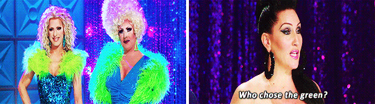 comeonkatya:  amorremanet: Michelle Visage + hating green (dedicated to @genresavvygentleman)