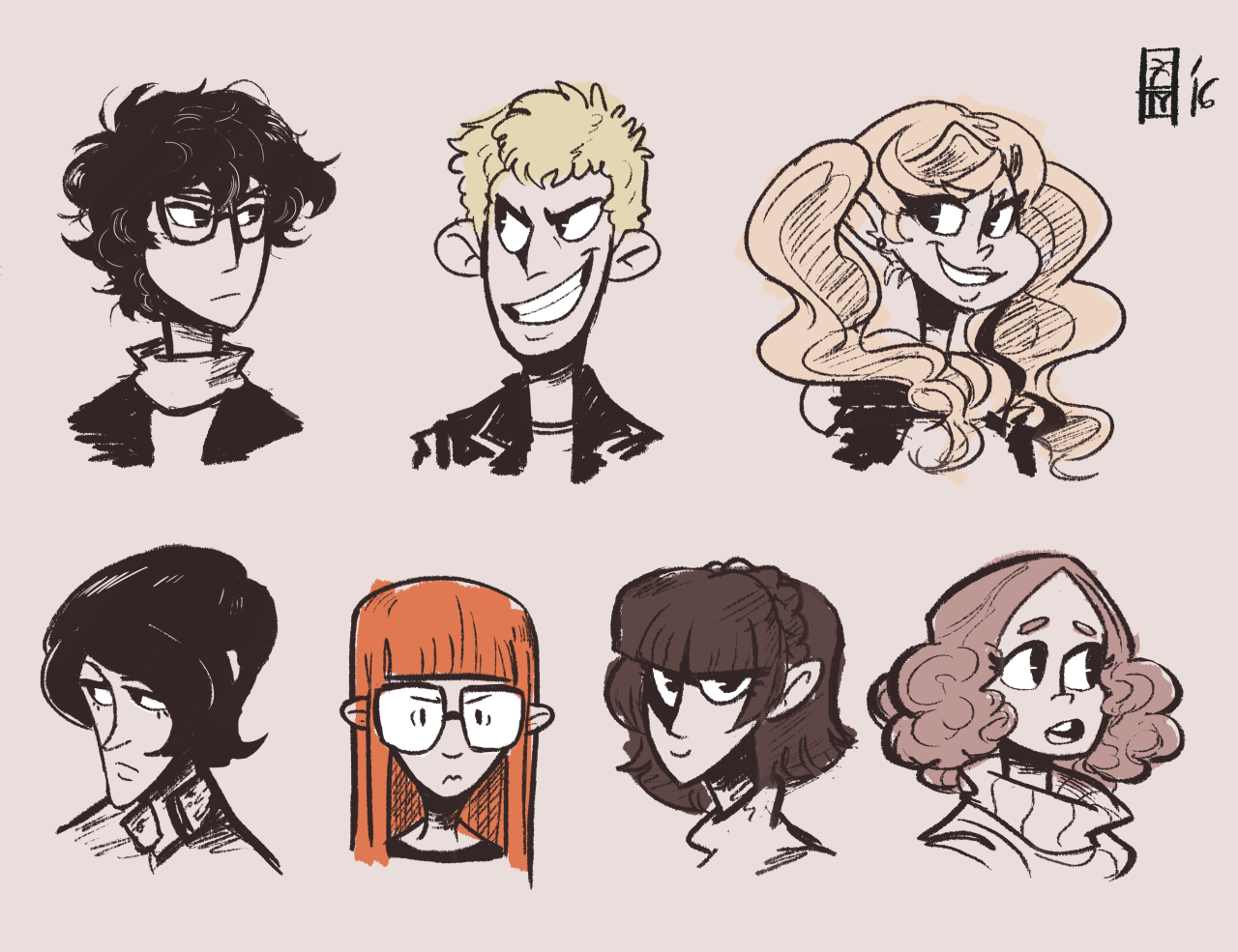 cheesyturtle: Messing around with heads– I might be A LITTLE more excited for P5