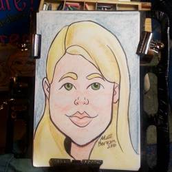 Doing caricatures at Dairy Delight! #art