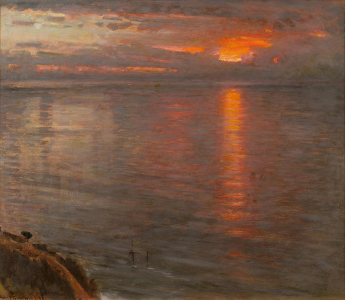 Sunset -  Albert Goodwin    British, 1845-1932