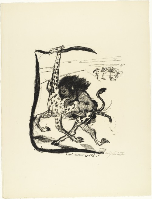 Letter L (Buchstabe L) from the illustrated book in portfolio form The ABCs (Das ABC), Lovis Corinth