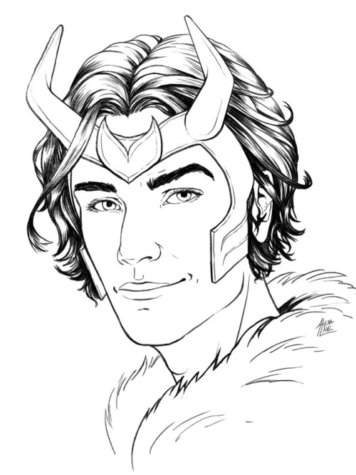 portraitoftheoddity:Loki: Agent of AsgardFaces for Faces art for  @jaggedcliffs! Thank you for your 