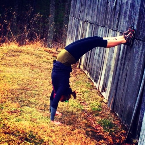 mygardenlife:Post hike yoganess! #yogaeverydamnday #handstandlove #handstand #yogisofinstagram #back