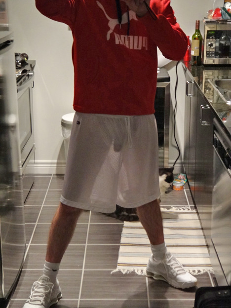 meshguys:  sexy guys with white mesh short