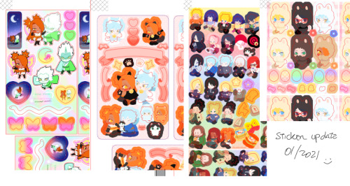 decadentboat:OK I’m done with all the sticker sheets I wanted for this store update. I’m hoping the 