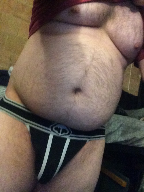 naughtypuma: Trying on my boyfriend’s jock 😸