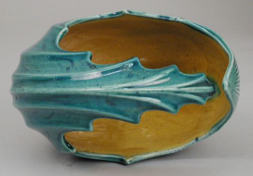 heaveninawildflower:Wave bowl (circa 1880). Attributed to Christopher Dresser (Scottish).Made by the