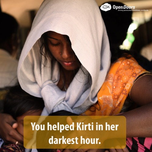 Like so many Christians from a Hindu background, Kirti came to faith after God healed her from a dis