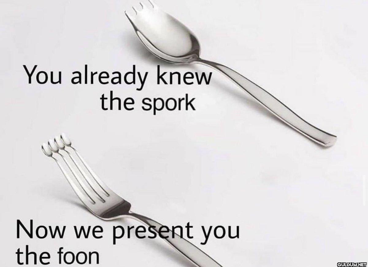 You already knew the spork...