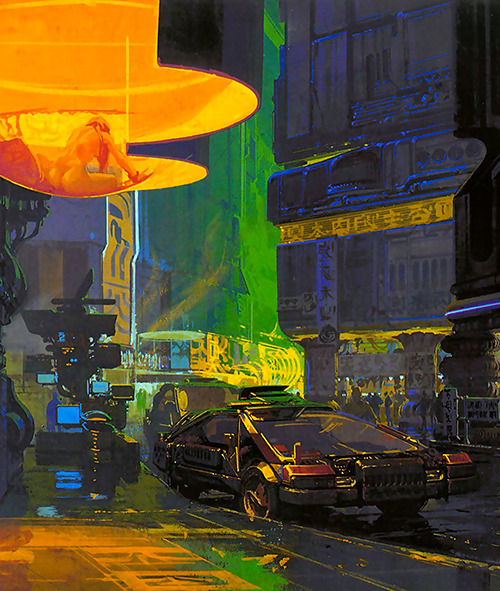 Blade Runner concept art by Syd Mead