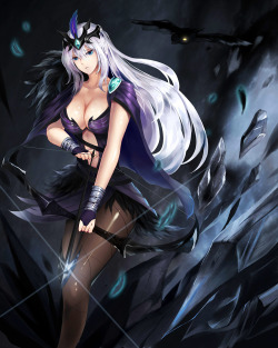 league-of-legends-sexy-girls:  Ravenborn Ashe