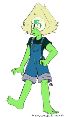 tryingmomentarily:  overalls peridot from