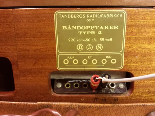 Tandberg Båndopptaker Type 2 Reel-To-Reel Recorder, 1956