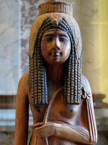 Wooden statuette of Queen Ahmose-Nefertari dating to the reign of 18th dynasty founder Pharaoh Ahmos