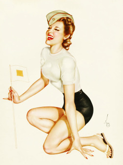 vintagegal:  Illustration by Alberto Vargas