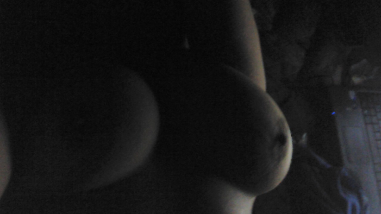 brown-nipples:  I feel like my boobs look like moons, lol. Chillen in the dark.