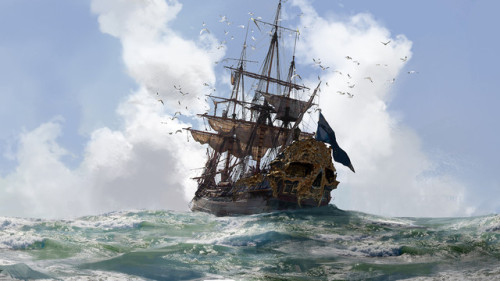 theamazingdigitalart: The amazing concept art of Kobe Sek for Skull and Bones