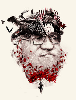 xombiedirge:  George R. R. Martin by Peter