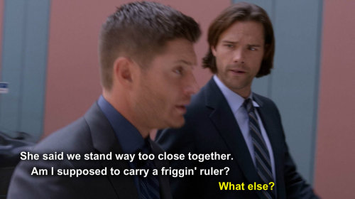 nothingidputbeforeyou: Another scene from Fan Fiction with captions for the Wincest-impair