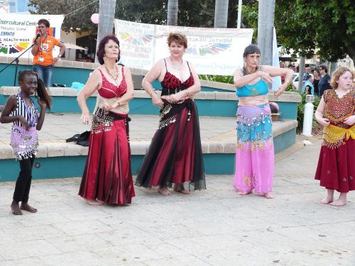 Dancing for mental health awareness.  Townsville, The Strand. Photographer: Melanie Wood