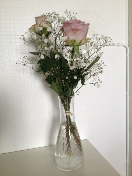 aantwerp:Pretty flowers I got after the fashion show last night.