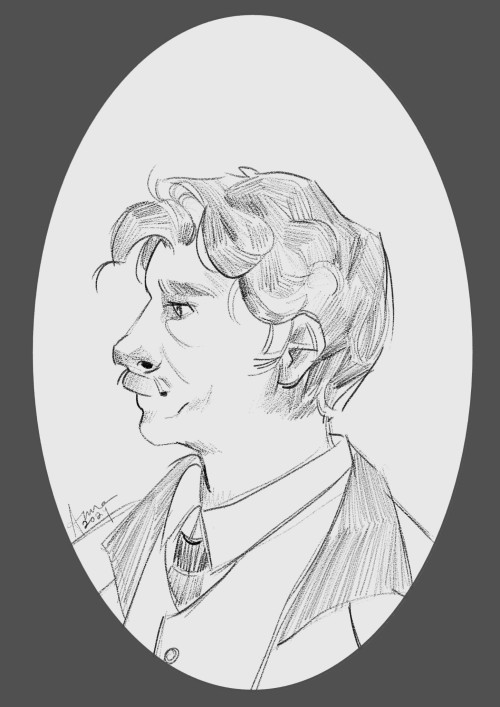 Portrait Of How I Picture Watson's Face While I Read