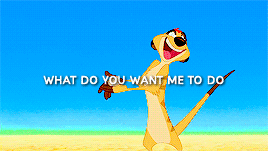 thelionkingdaily:@haruska and @authordc made me choose between Timon or Pumba