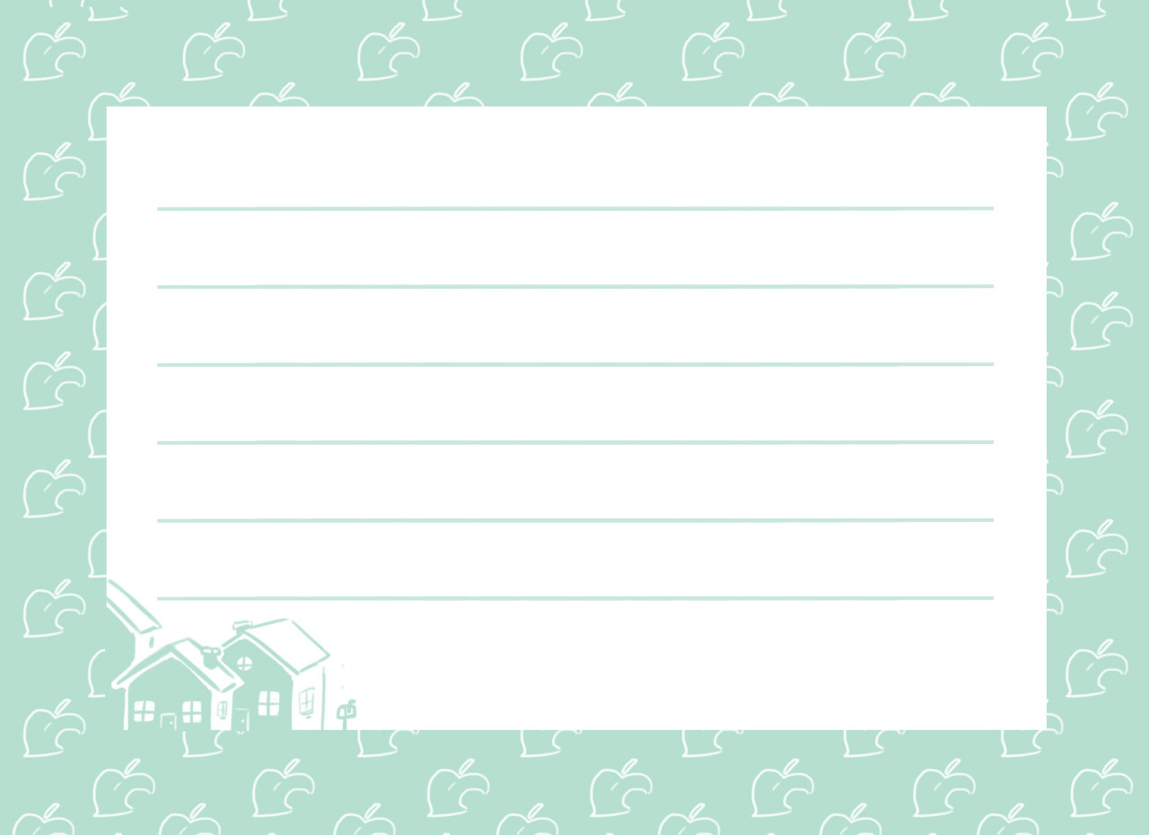 missjart:Animal Crossing themed Stationery.