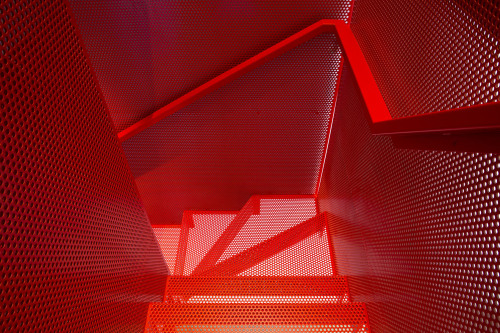 oecodomic:  Angnese Sanvito - Do-Ho Suh Staircase III inspired staircase.  Diapo and Webb Yates Engineers 