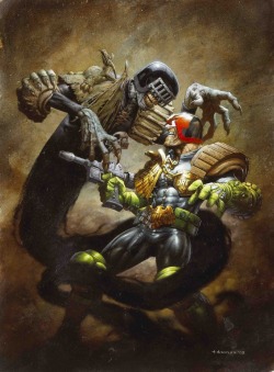 Bear1Na:   Judge Dredd Vs. Judge Death By Greg Staples *