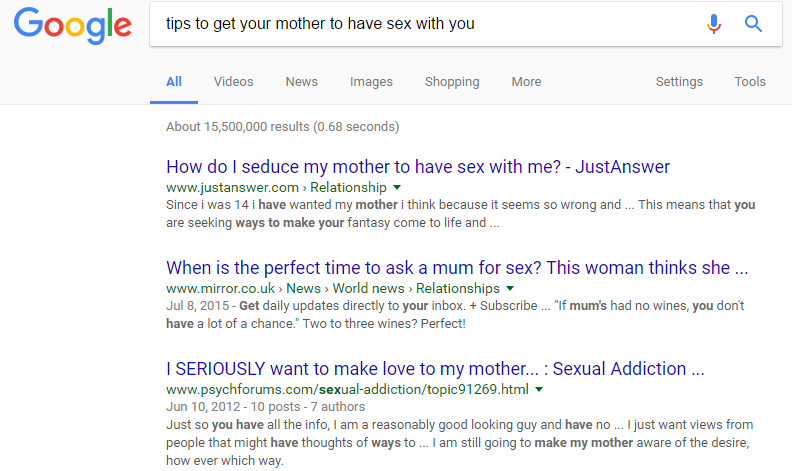 I KNOW WHAT YOU GOOGLE